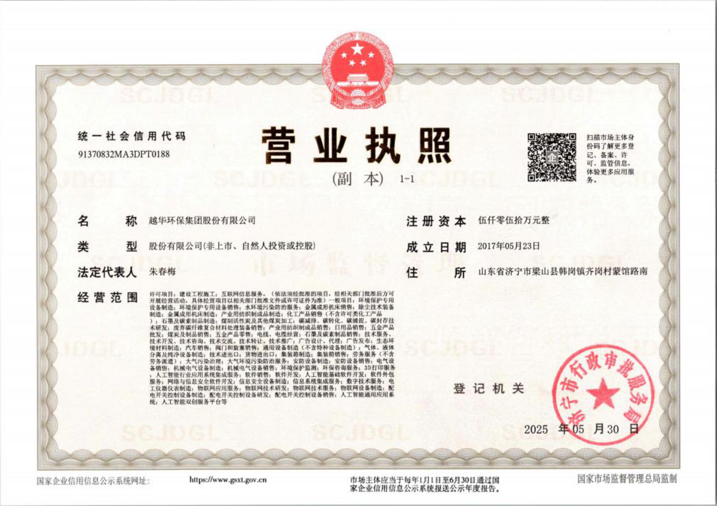 營業(yè)執(zhí)照副本